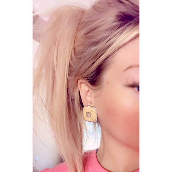 Valentino Garavani Vintage Crystal & Enamel Clip-On Earrings - Picture 10 of 10